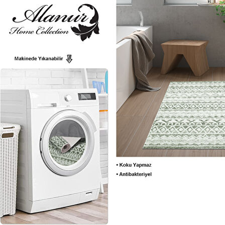 Dekoreko Kaymaz Taban Djt Banyo Halısı Trend İskandinav F5078