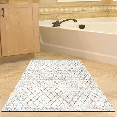 Dekoreko Kaymaz Taban Djt Banyo Halısı Trend İskandinav F5079