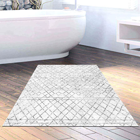 Dekoreko Kaymaz Taban Djt Banyo Halısı Trend İskandinav F5079