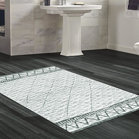 Dekoreko Kaymaz Taban Djt Banyo Halısı Trend İskandinav F5081