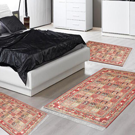 Eko Trend Djt Yıkanabilir Kaymaz Taban 3 Lü Yatak Odası Takımı M12343 Persian