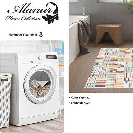 Dekoreko Kaymaz Taban Djt Banyo Halısı Trend Modern 1937