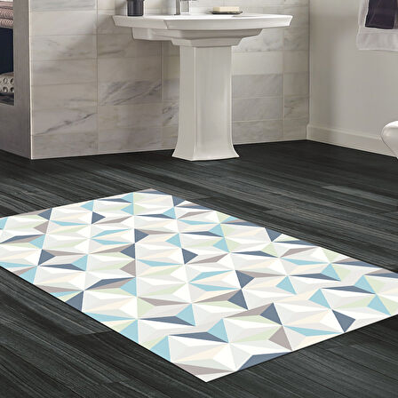 Dekoreko Kaymaz Taban Djt Banyo Halısı Trend Modern 1944