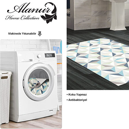 Dekoreko Kaymaz Taban Djt Banyo Halısı Trend Modern 1944