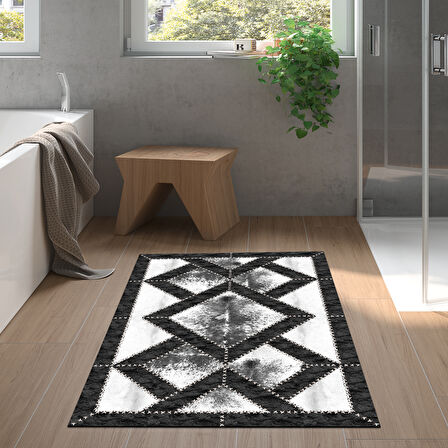Dekoreko Kaymaz Taban Djt Banyo Halısı Trend Modern 722