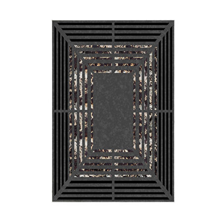 Dekoreko Kaymaz Taban Djt Banyo Halısı Trend Modern M5132