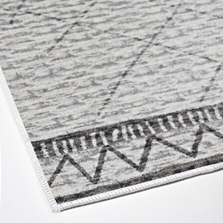 Dekoreko Kaymaz Taban Djt Banyo Halısı Yıldız Deri İskandinav F5081