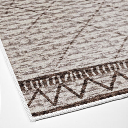 Dekoreko Kaymaz Taban Djt Banyo Halısı Yıldız Deri İskandinav F5081