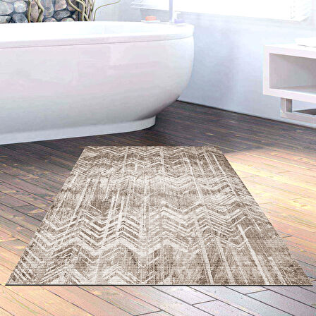 Dekoreko Kaymaz Taban Djt Banyo Halısı Yıldız Deri İskandinav F5083