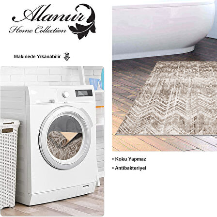 Dekoreko Kaymaz Taban Djt Banyo Halısı Yıldız Deri İskandinav F5083