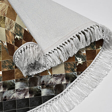 Eko Trend Djt 2 Li Yıkanabilir Kaymaz Taban Oval Banyo Paspas Klozet Takımı 759 Patchwork