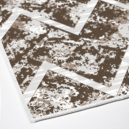 Dekoreko Kaymaz Taban Djt Banyo Halısı Yıldız Deri İskandinav F5128