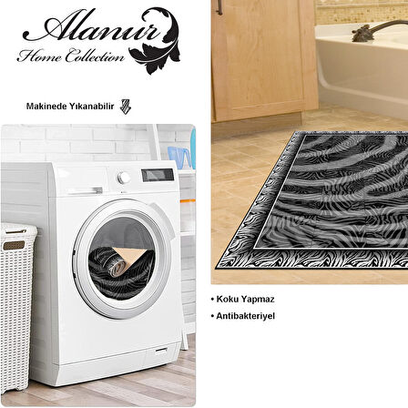 Dekoreko Kaymaz Taban Djt Banyo Halısı Yıldız Deri Modern 1912