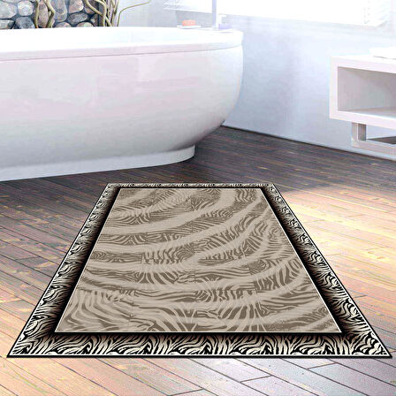 Dekoreko Kaymaz Taban Djt Banyo Halısı Yıldız Deri Modern 1912
