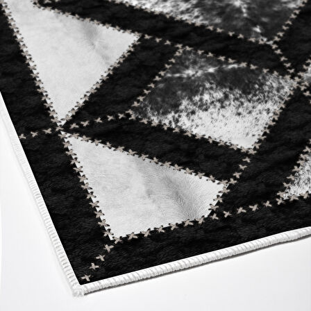 Dekoreko Kaymaz Taban Djt Banyo Halısı Yıldız Deri Modern 722