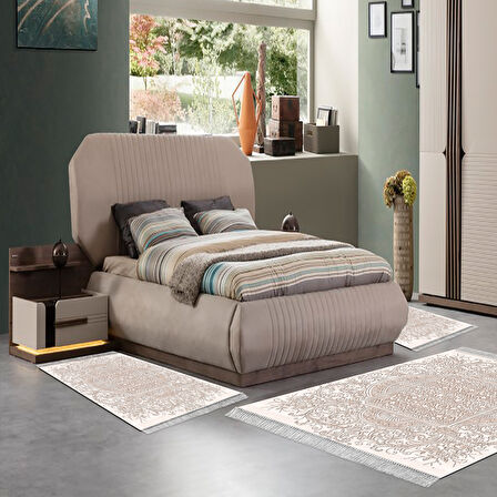 Eko Trend Djt Yıkanabilir Kaymaz Taban 3 Lü Yatak Odası Takımı 1488 Modern