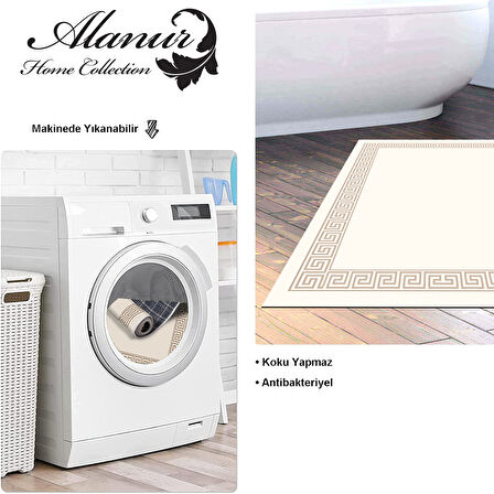Dekoreko Kaymaz Taban Djt Banyo Halısı Star Pamuk Modern Kt493