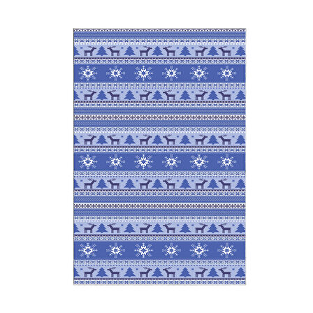 Alanur Home Yılbaşına Özel Keçe Dijital Yıkanabilir Halı Chr9M