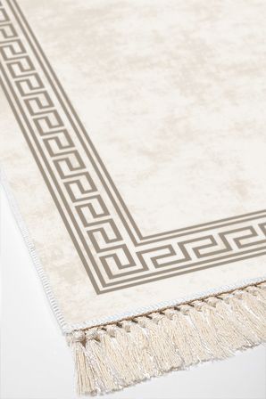 Dekoreko Kaymaz Taban Djt 2 Li Banyo Paspas Takımı Trend Saçaklı Modern 626M