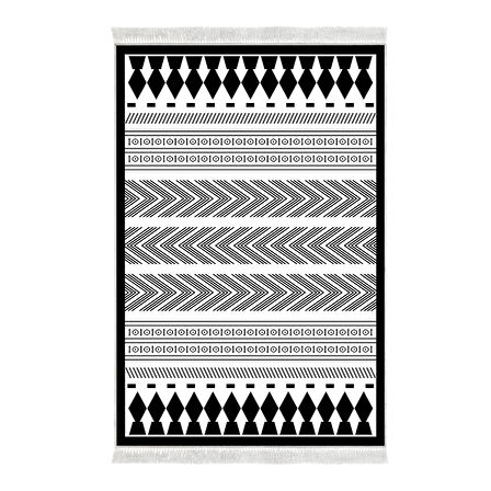 Dekoreko Kaymaz Taban Djt 2 Li Banyo Paspas Takımı Yıldız Deri Saçaklı İskandinav M1273