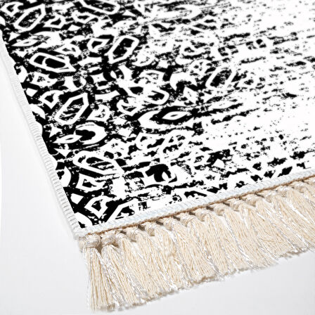 Dekoreko Kaymaz Taban Djt 2 Li Banyo Paspas Takımı Yıldız Deri Saçaklı İskandinav Mu123