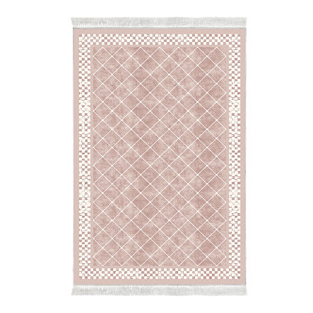 Dekoreko Kaymaz Taban Djt 2 Li Banyo Paspas Takımı Yıldız Deri Saçaklı Modern 603M