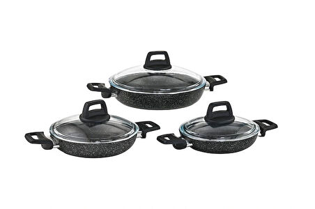 Lavonni 6 Parça Sahan Set ( 18 cm- 20 cm-22 cm )