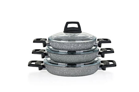Lavonni 6 Parça Sahan Set ( 18 cm- 20 cm-22 cm )