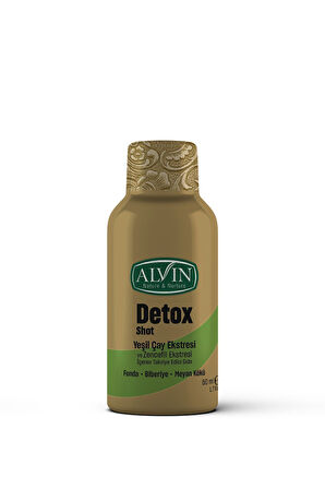 Detox Shot Yeşilçay Ekstresi ve Zencefil Ekstresi İçeren Takviye Edici Gıda, 50 ml