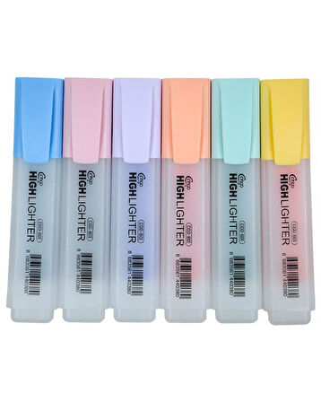 Cengo 6lı Fosforlu Kalem Candy Renkler CGO801
