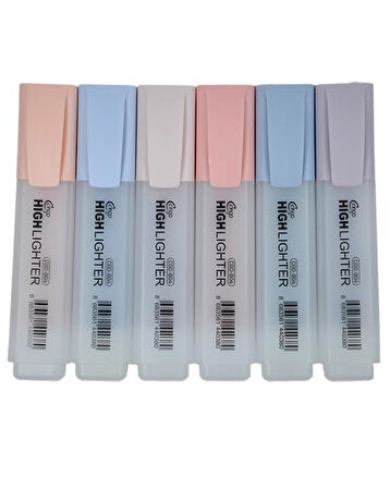 Cengo 6lı Fosforlu Kalem Cream Renkler CGO804