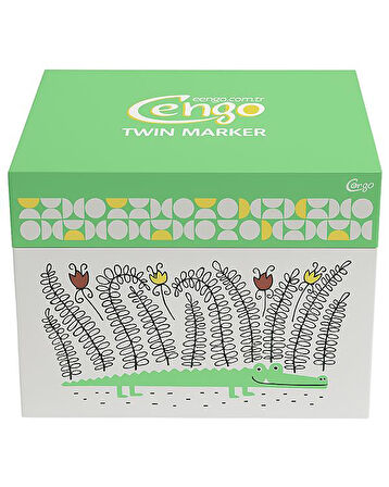 Cengo Twin Marker Çift Uçlu Kalem 120 Renk CGO136