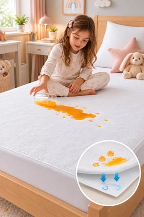 Sıvı Su Geçirmez %100 Pamuklu Alez Bebek Çocuk Yatak Koruyucu Park Beşik Kreş Anaokulu Alt Islatma