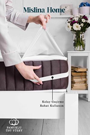 Terry Cotton Sıvı Geçirmez Köşe Lastikli Yatak Alezi