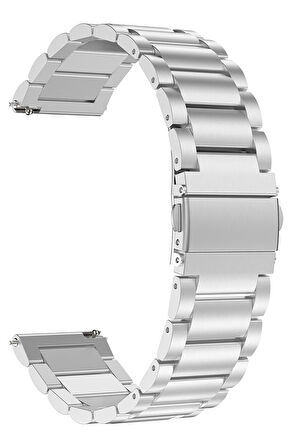 Samsung Galaxy Watch 4 5 Pro 6 Seri 40 42 43 44 45 46 47 mm Uyumlu Kordon (20mm) Çelik Metal