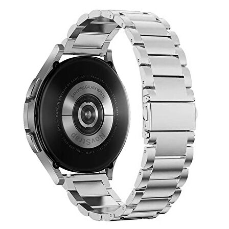 Samsung Galaxy Watch 4 5 Pro 6 Seri 40 42 43 44 45 46 47 mm Uyumlu Kordon (20mm) Çelik Metal