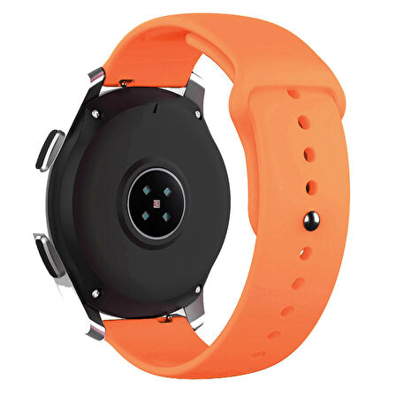 Samsung Galaxy Watch 4 5 Pro 6 40 42 43 44 45 46 47 Mm Uyumlu Kordon (20 Mm) Silikon Kordon Kayış