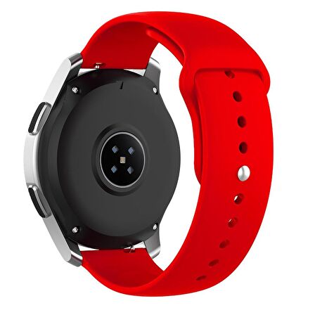 Samsung Galaxy Watch 4 5 Pro 6 40 42 43 44 45 46 47 Mm Uyumlu Kordon (20 Mm) Silikon Kordon Kayış
