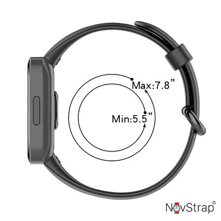 NovStrap Xiaomi Redmi Watch 2 Lite Uyumlu Kordon Kayış Jel Silikon Akıllı Saat Bileklik Kordonu