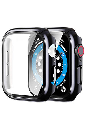 Apple Watch Seri 8 45mm ile Uyumlu Ekran Kasa Koruyucu Kapak Apple Watch 8 45mm Kılıf 360 Tam Koruma