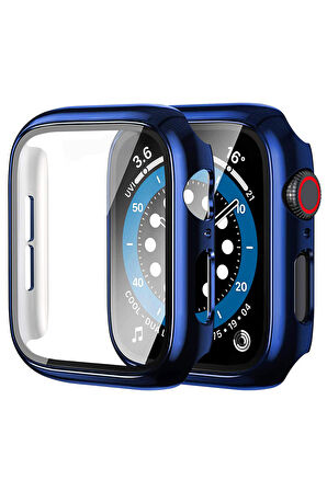 Apple Watch Seri 8 41mm Uyumlu Ekran Kasa Koruyucu Kapak Apple Watch 8 41mm 360 Koruma Kılıfı