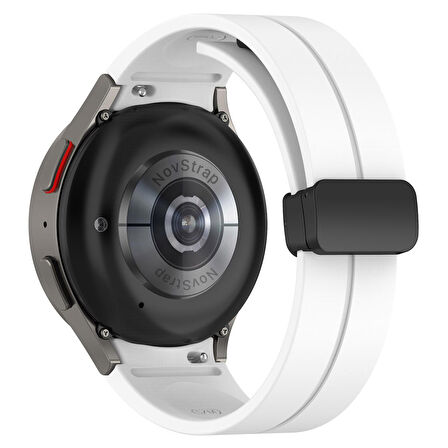 Samsung Galaxy Watch 4 5 Pro 6 40 42 43 44 45 46 47 Mm Uyumlu Kordon Magnet Tokalı Silikon Kayış