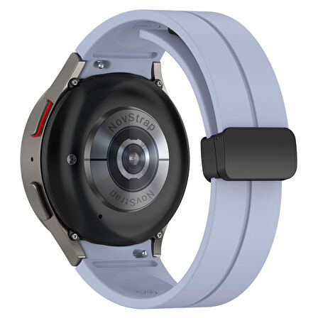 Samsung Galaxy Watch 4 5 Pro 6 40 42 43 44 45 46 47 Mm Uyumlu Kordon Magnet Tokalı Silikon Kayış