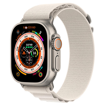 NovStrap Apple Watch Ultra 49mm ile Uyumlu Kordon Alpine Loop Tasarım Kordon Kayış