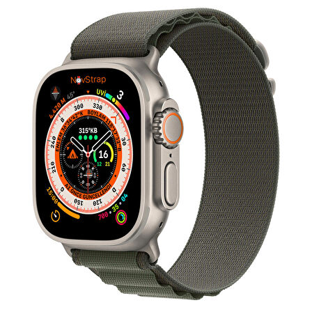 NovStrap Apple Watch Series 7 45mm ile Uyumlu Kordon Alpine Loop Tasarım Kordon Kayış