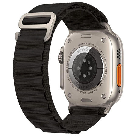 NovStrap Apple Watch Series 4 44mm ile Uyumlu Kordon Alpine Loop Tasarım Kordon Kayış