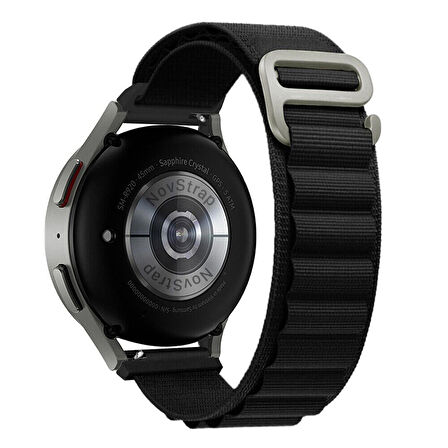 NovStrap Samsung Galaxy Watch 4 5 40 44mm Classic 42 46mm Watch 5 Pro 45mm Kordon Alpine Loop Kayış