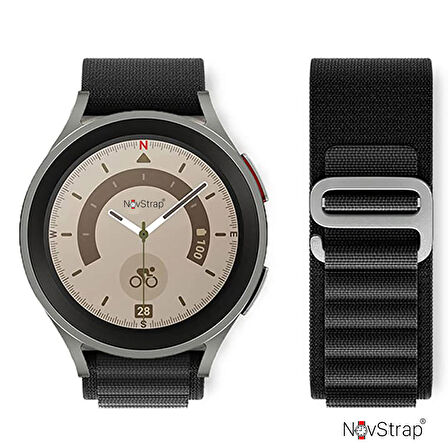 NovStrap Samsung Galaxy Watch 4 5 40 44mm Classic 42 46mm Watch 5 Pro 45mm Kordon Alpine Loop Kayış