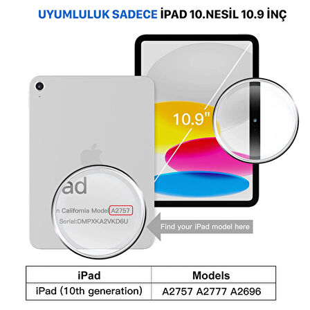 Apple İpad 10. Nesil 10.9 2022 Uyumlu Paper Like Ekran Koruyucu Kağıt Hissi A2696 A2557 A2777