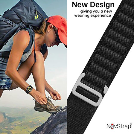 NovStrap Apple Watch Se 2022 40mm Uyumlu Kordon Alpine Loop Tasarım Kordon Kayış